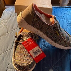 Hey Dude Wendy Sox Peacock Pink Slip-On Shoes